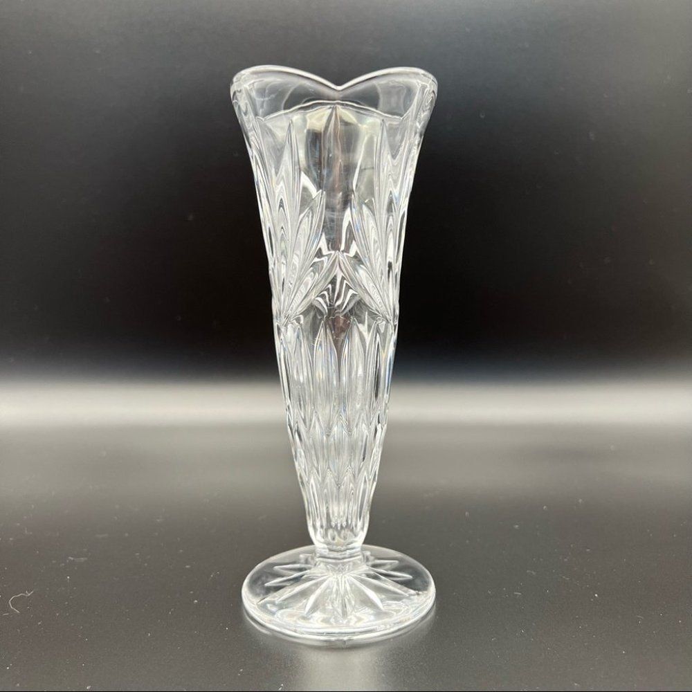 Vintage Bohemia Bud Vase 24% Lead Crystal 7" Czech Republic
